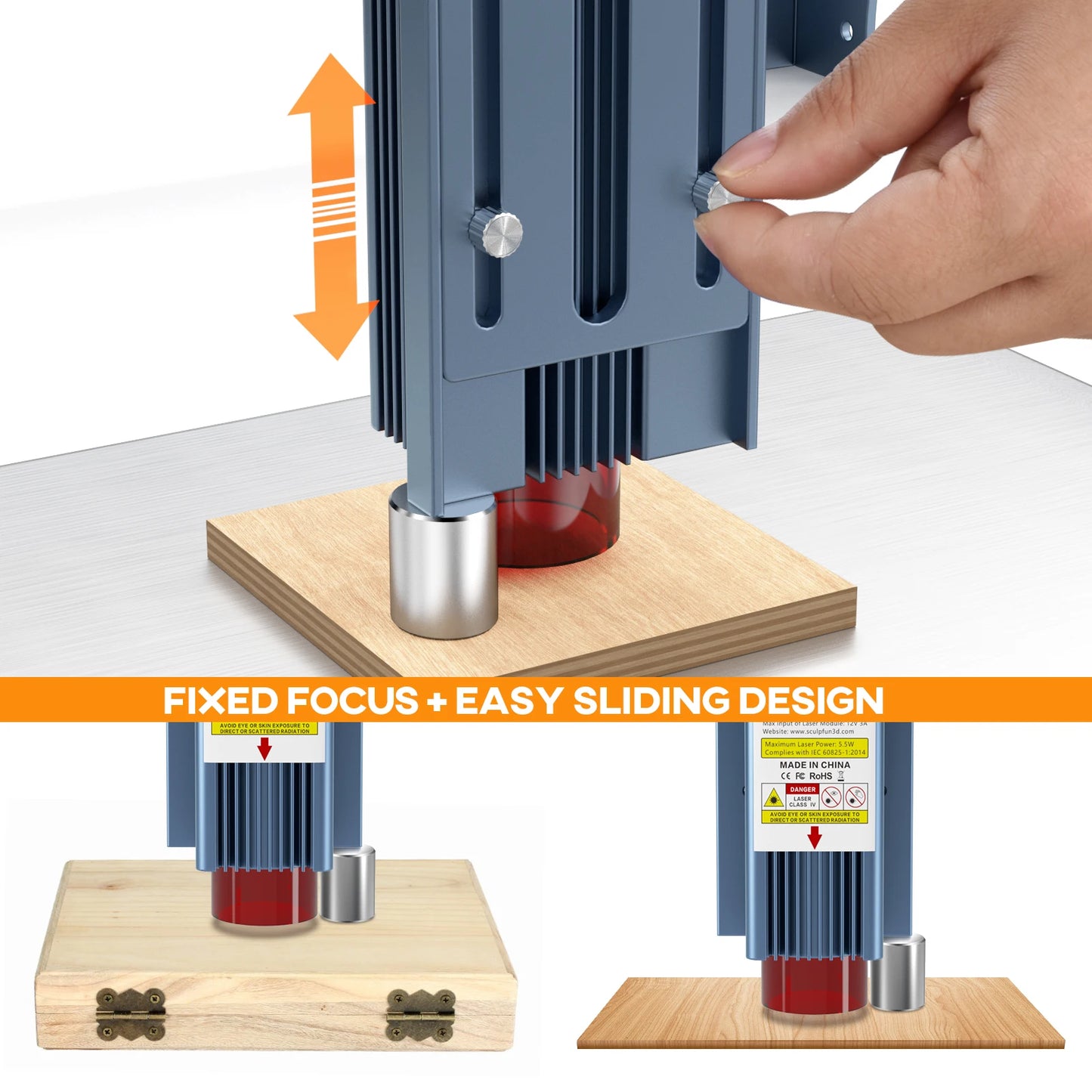 SCULPFUN S9 5W Laser Engraving Machine For Wood And Acrylic