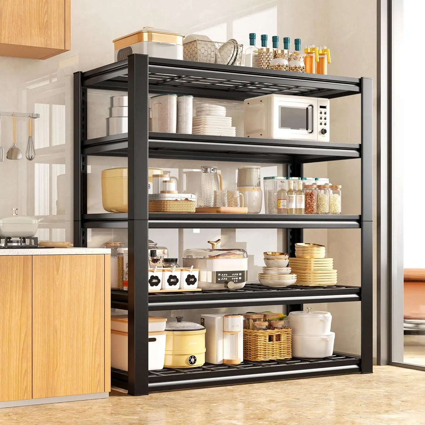 Garage Shelving Unit 5 Tier Heavy Duty Steel Storage