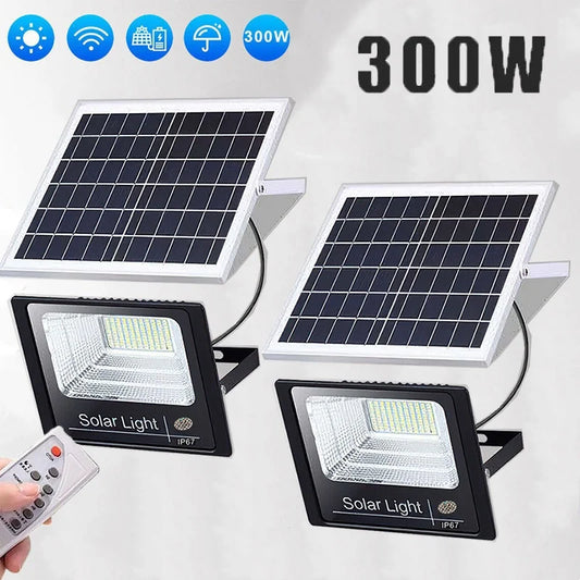 Solar Flood Light Outdoor 2 Pack Dusk to Dawn Security