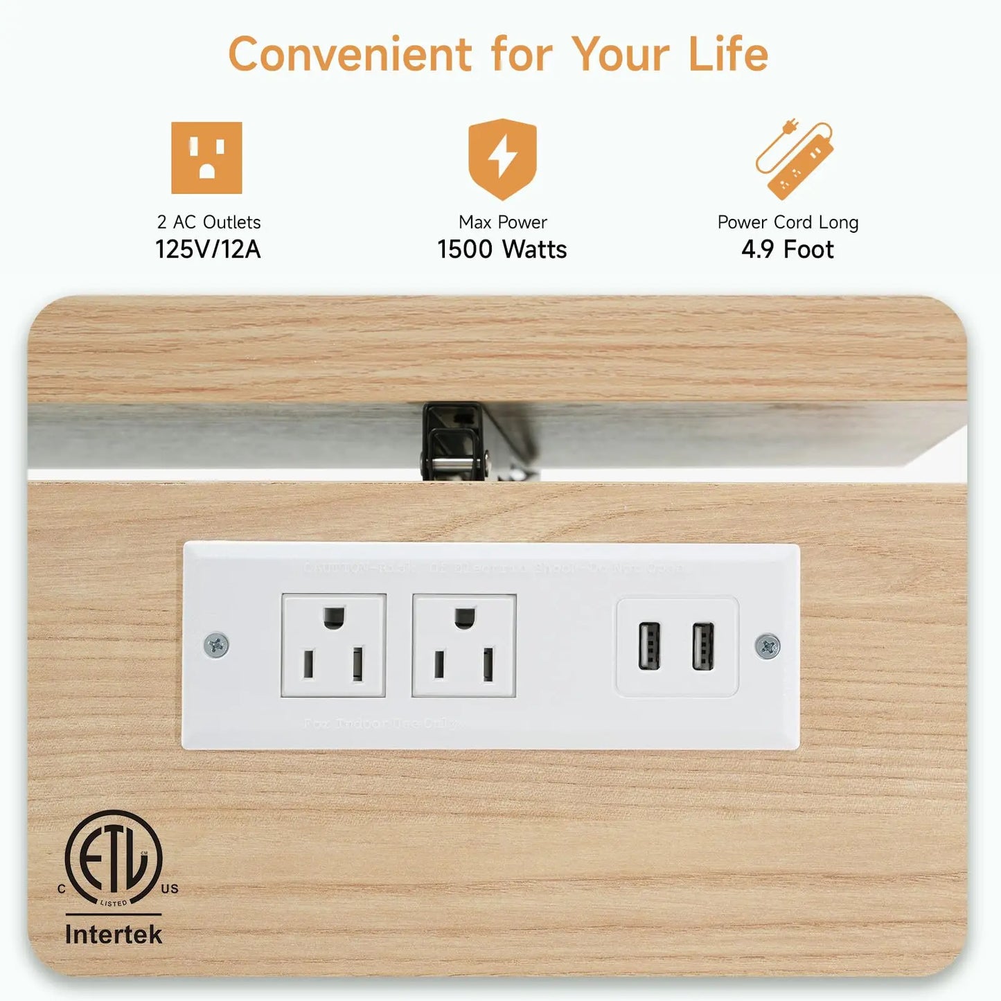 ONBRILL Rolling Mobile Kitchen Island With Power Outlet Towel Rack