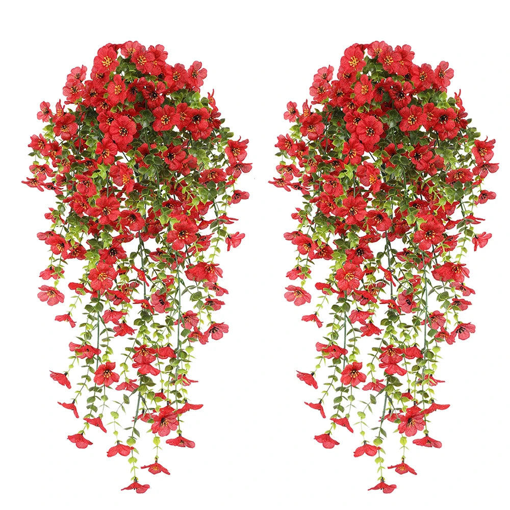 Artificial Daisy Eucalyptus Hanging Garland 2 Pack For Indoor Outdoor Decor