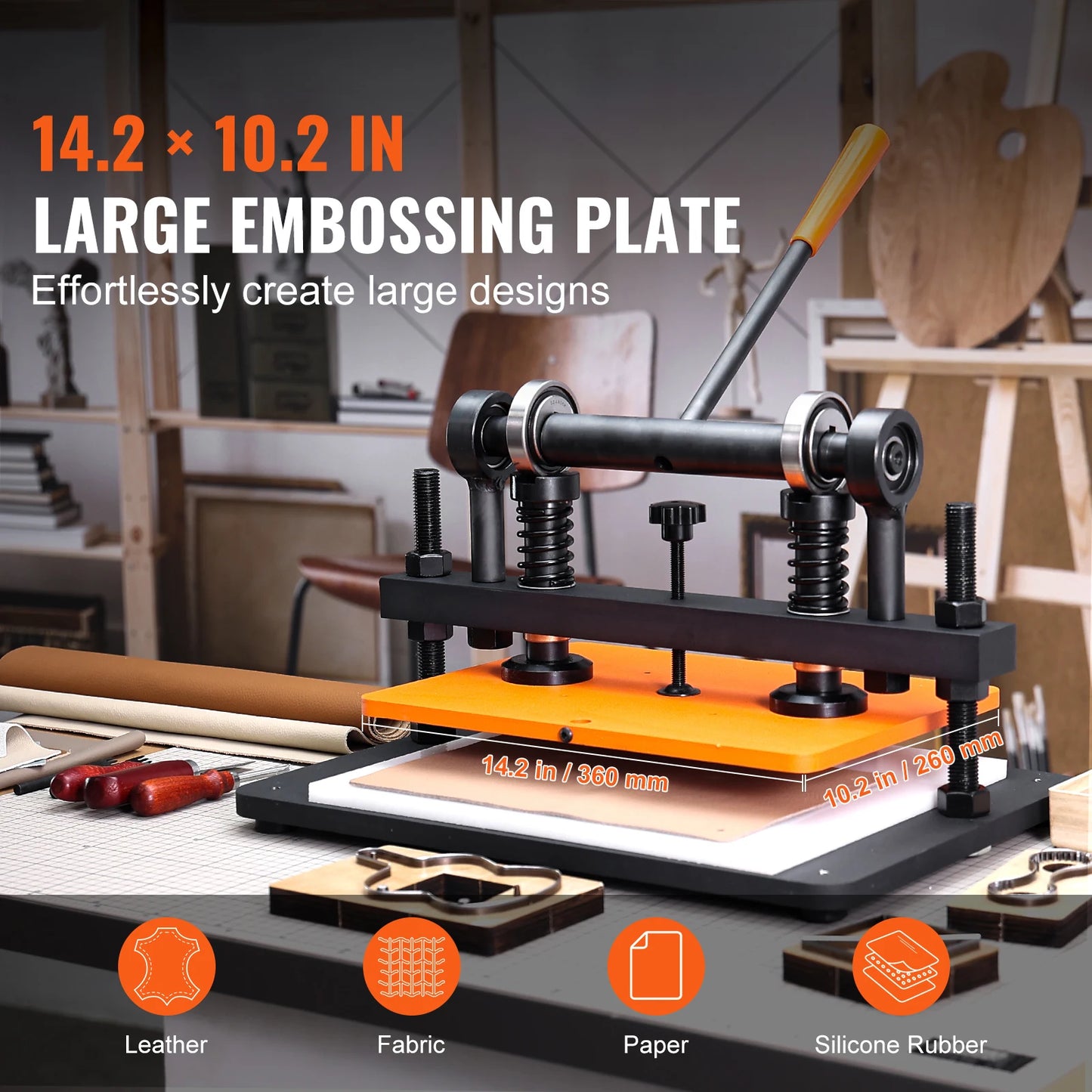 SucceBuy Leather Embossing Plate Die Cutter Manual Cutting Machine