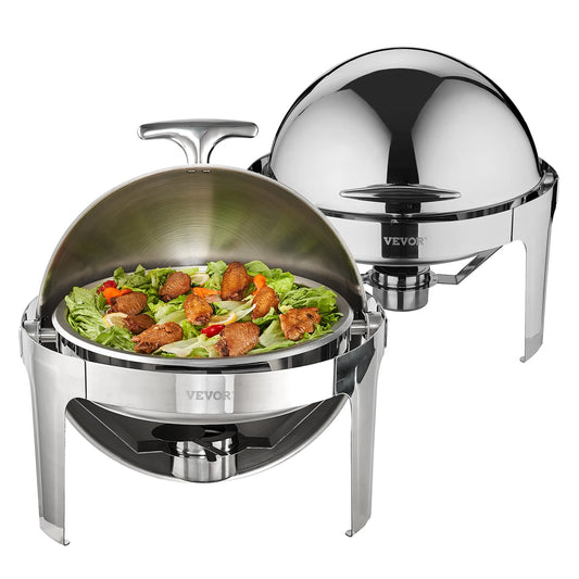 SucceBuy Stainless Steel Chafing Dish Buffet Set Two Pack