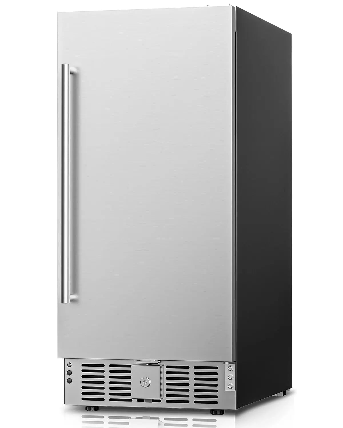 Glass Door Beverage Refrigerator With Adjustable Shelves For Home Bar