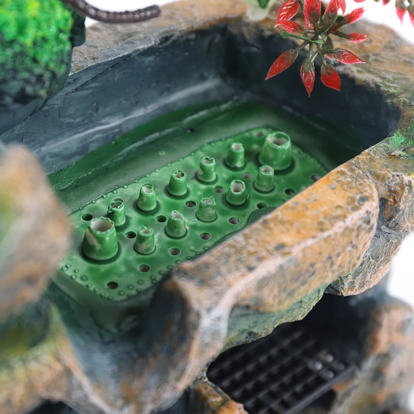 Indoor Fountain Waterfall Decor With LED Lighting For Zen Meditation