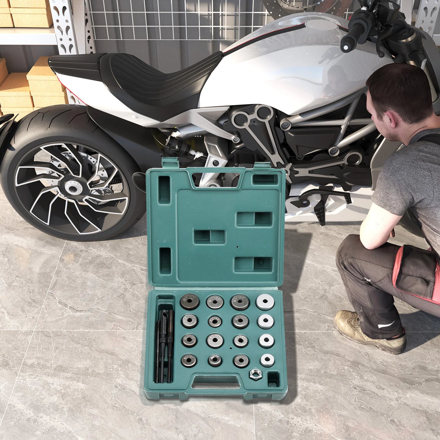 Carbide Valve Grinding Wheel And Seat Cutter Kit For Motorcycle