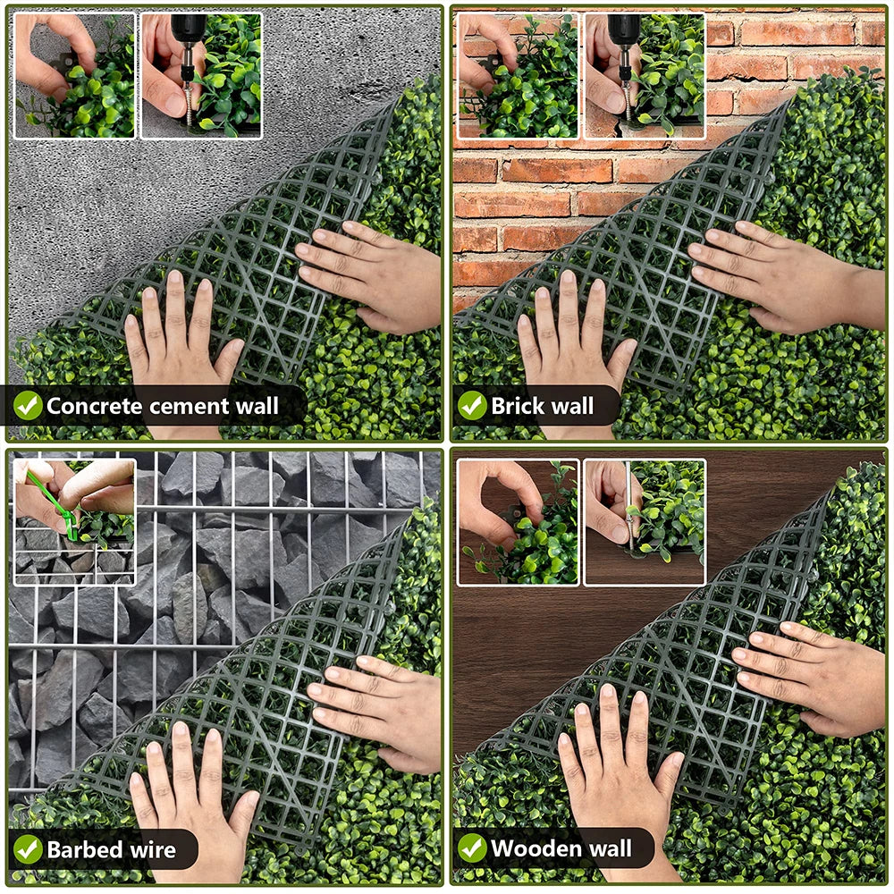 SucceBuy Boxwood Hedge Wall Panels For Privacy And Home Decor