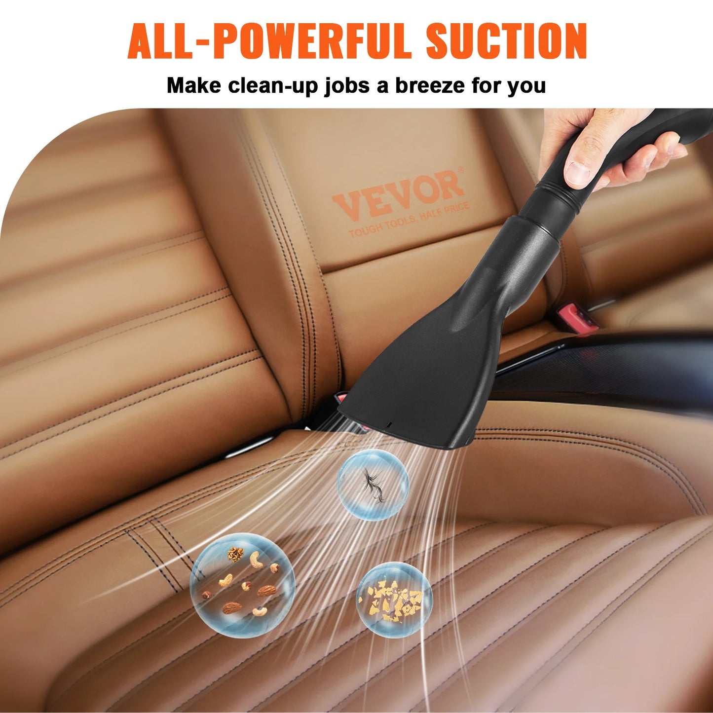 SucceBuy Wet Dry Shop Vacuum 3 In 1 Portable Blower And Attachments Storage
