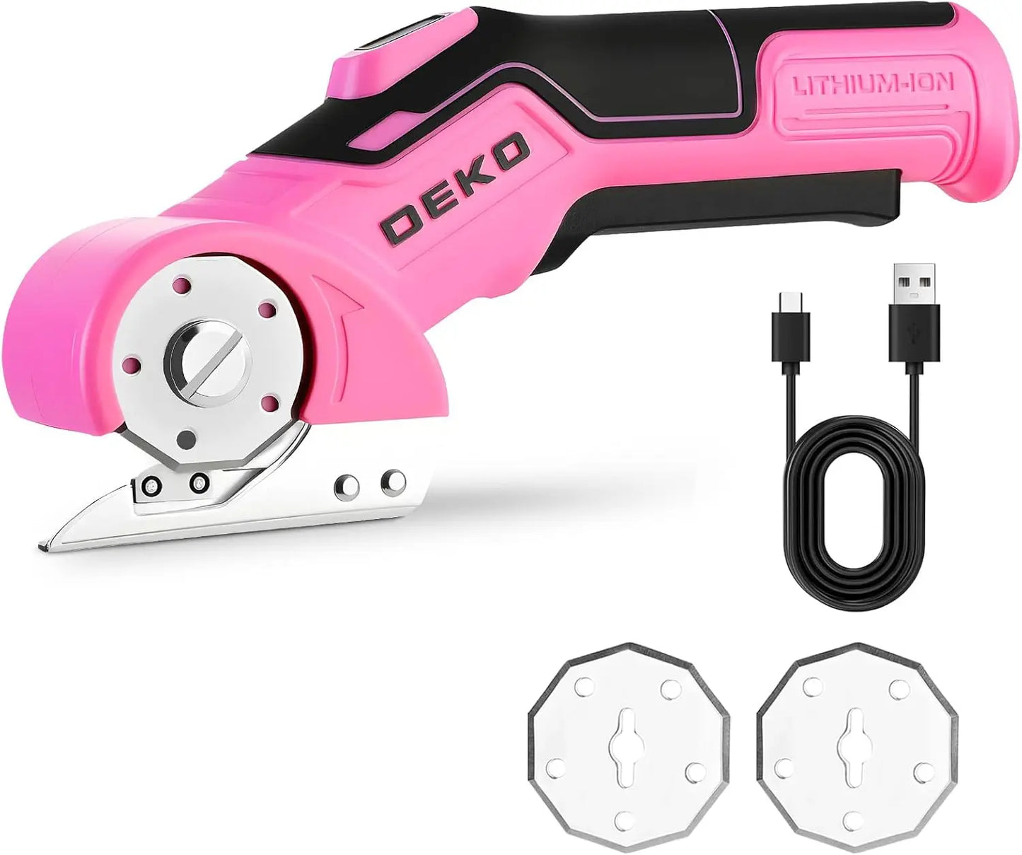 DEKOPRO Electric Sewing Scissors 3.7V Multifunctional Cardboard Cutter