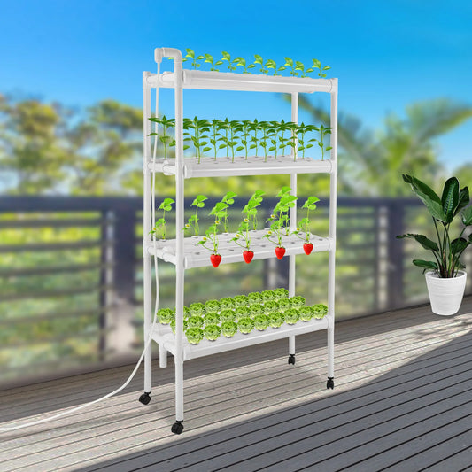 4 Tier Hydroponic Grow Kit With 108 Plant Sites