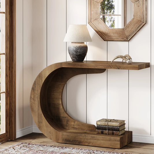 Tribesigns Mid Century Modern Console Table For Entryway