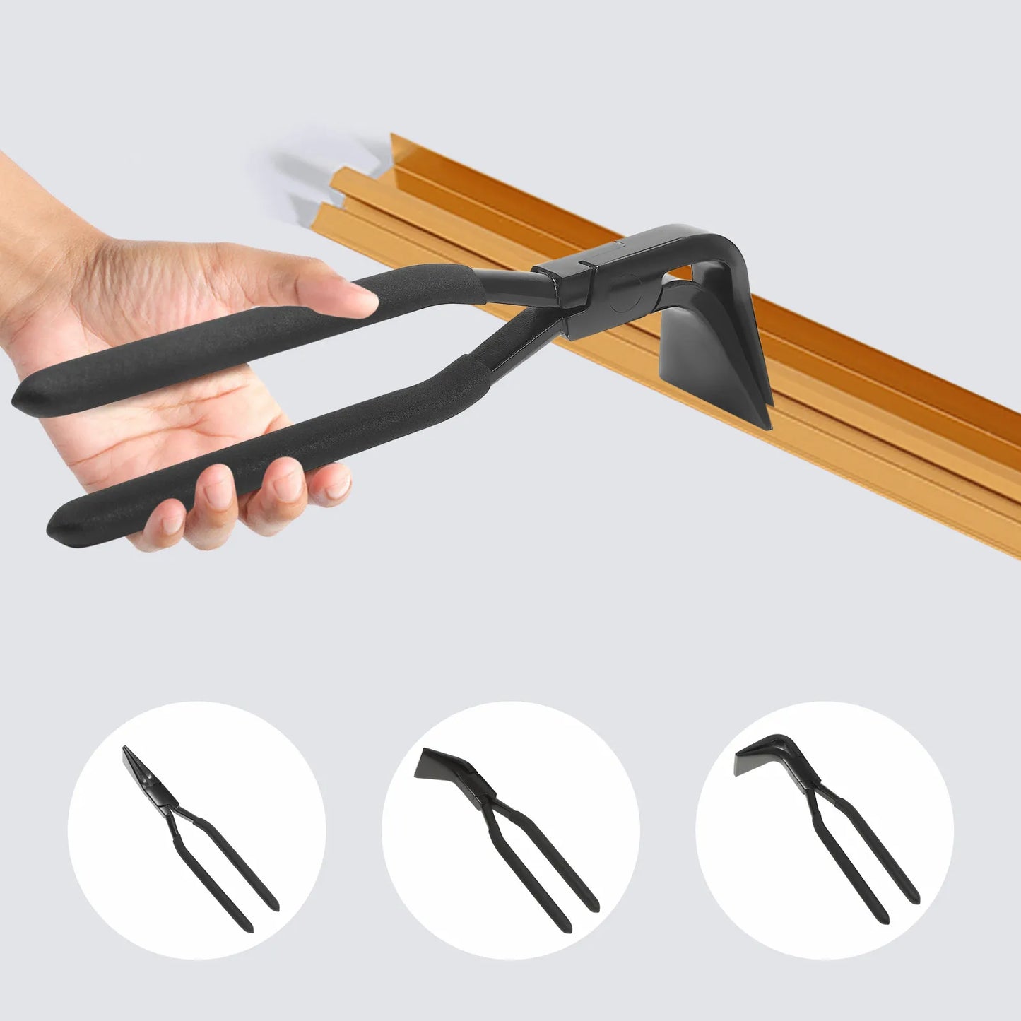3 Piece Metal Bending Pliers Set Straight 45 90 Degrees For DIY