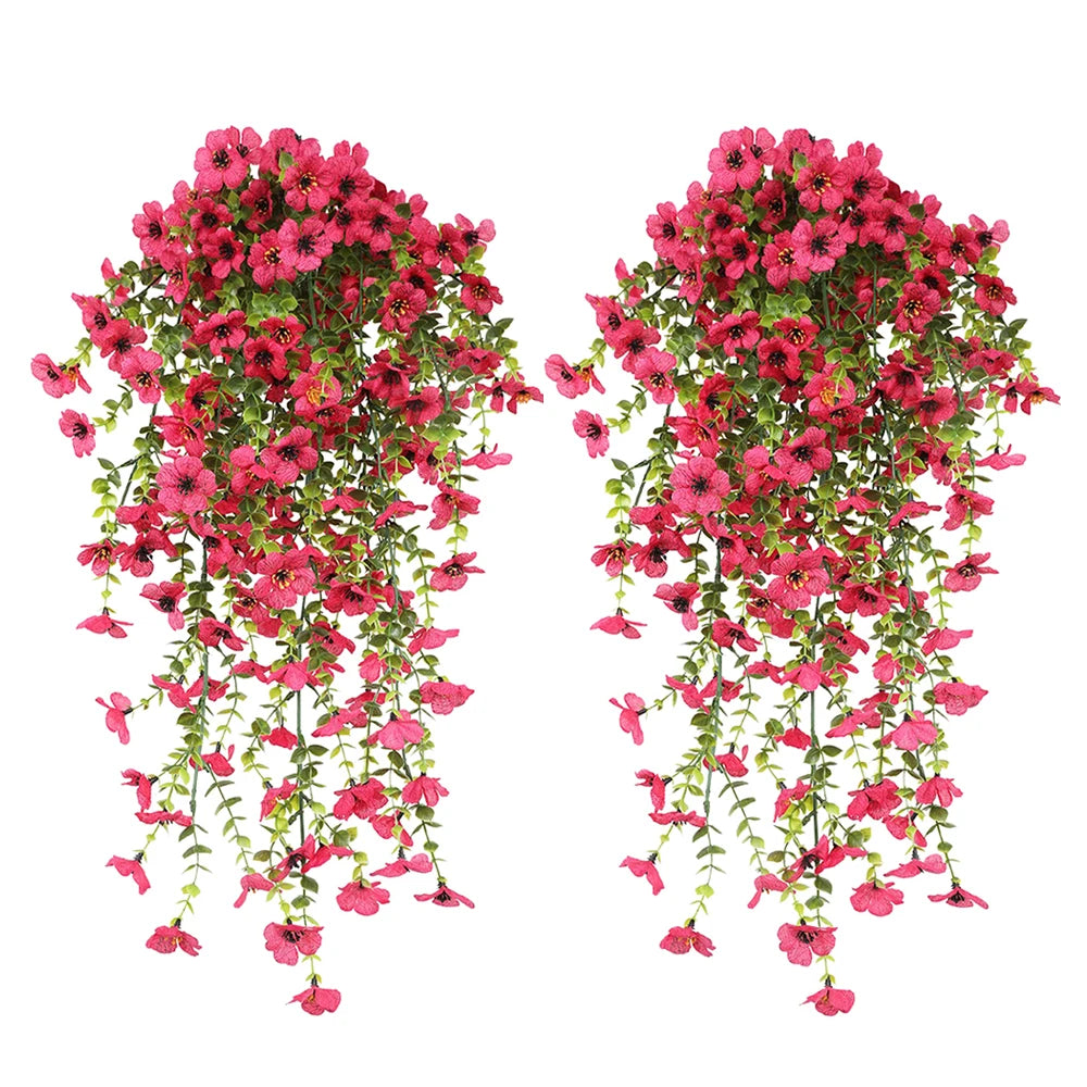 Artificial Daisy Eucalyptus Hanging Garland 2 Pack For Indoor Outdoor Decor