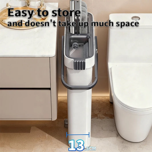 Joybos Slim Mop Bucket Set With Self Wringing Flat Mop