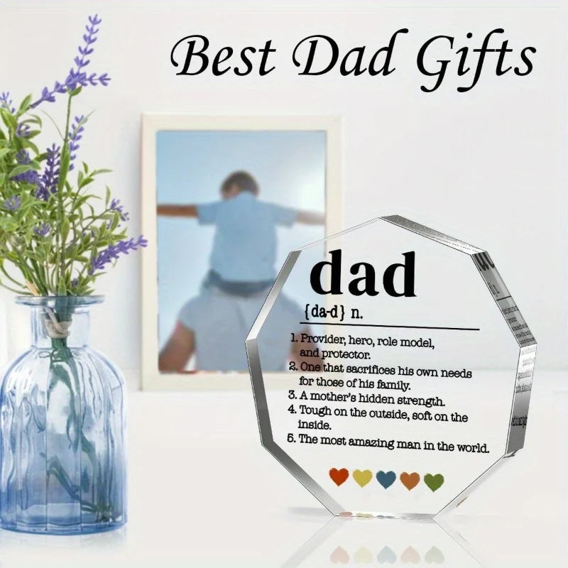 Dad Definition Acrylic Sign Gift From Kids And Wife