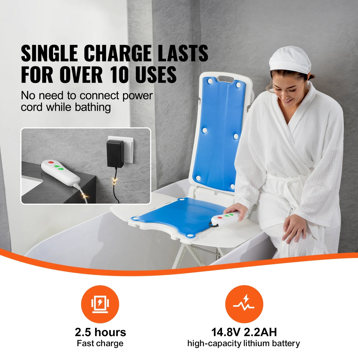 SucceBuy Electric Chair Lift For Seniors With Height Adjustable Support