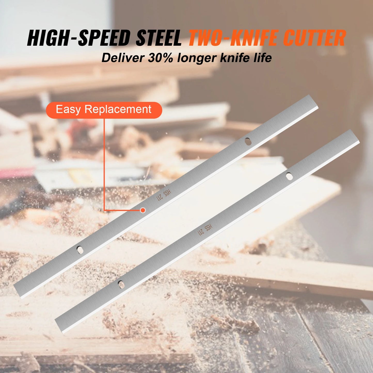 SucceBuy Thickness Planer 15-Amp 1800W Benchtop With Two-Blade