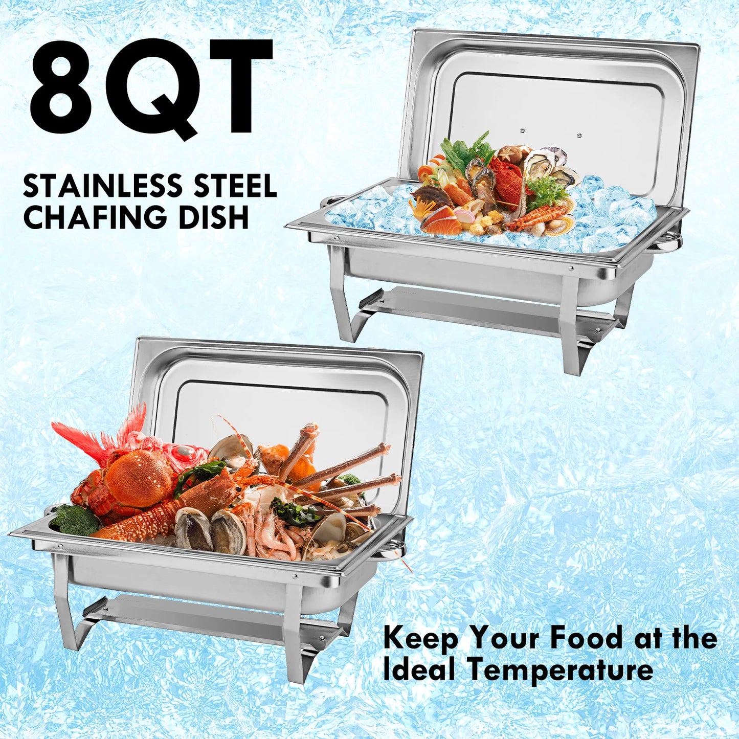 Chafing Dish Buffet Set Stainless Steel Food Warmers For Parties