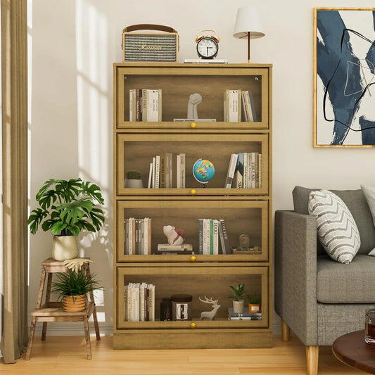 Zhilu Display Cabinet With Acrylic Glass Doors And Led Lighting For Collectibles