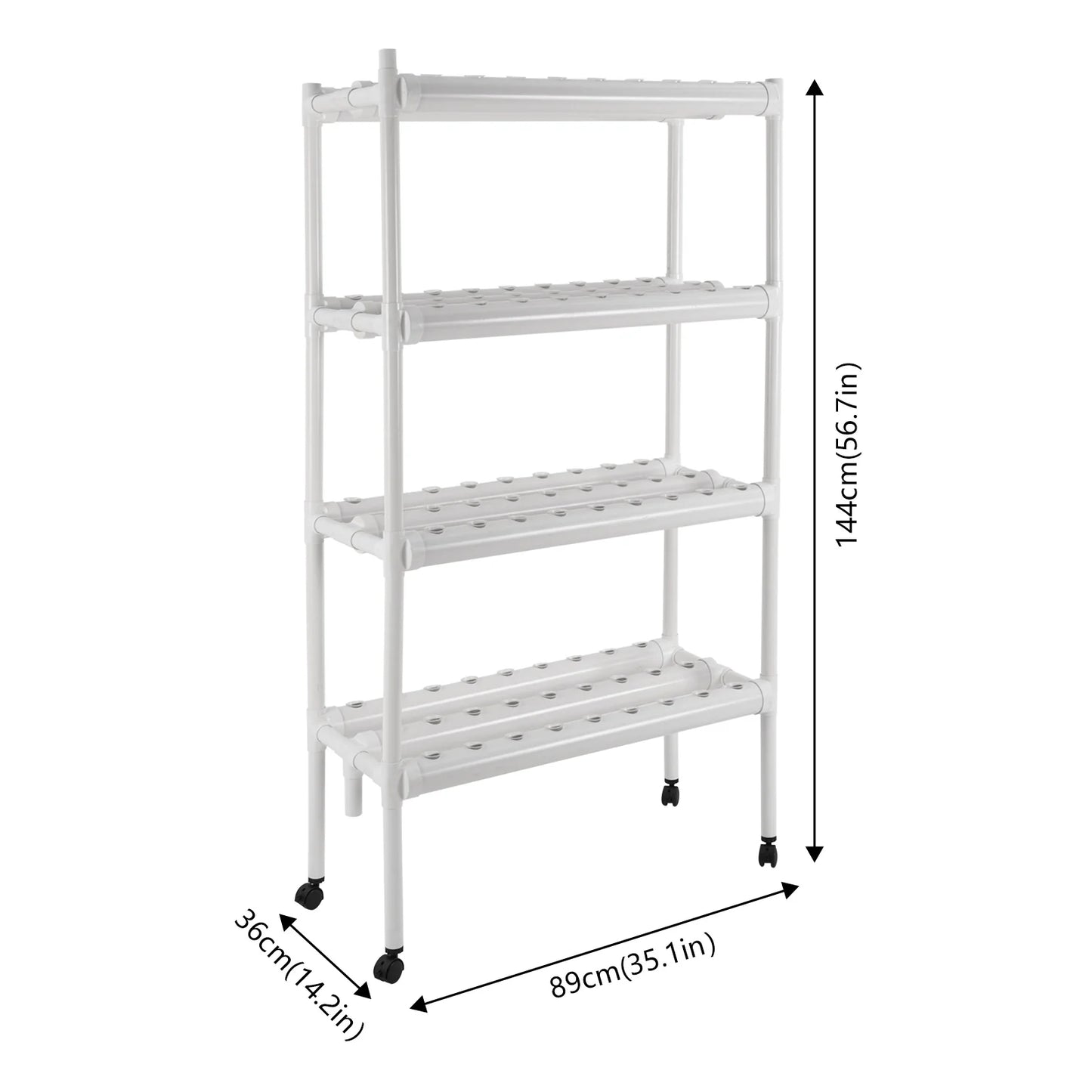 4 Tier Hydroponic Grow Kit With 108 Plant Sites