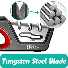 TAIDEA Four-in-One Kitchen Sharpener for Serrated Knives and Scissors