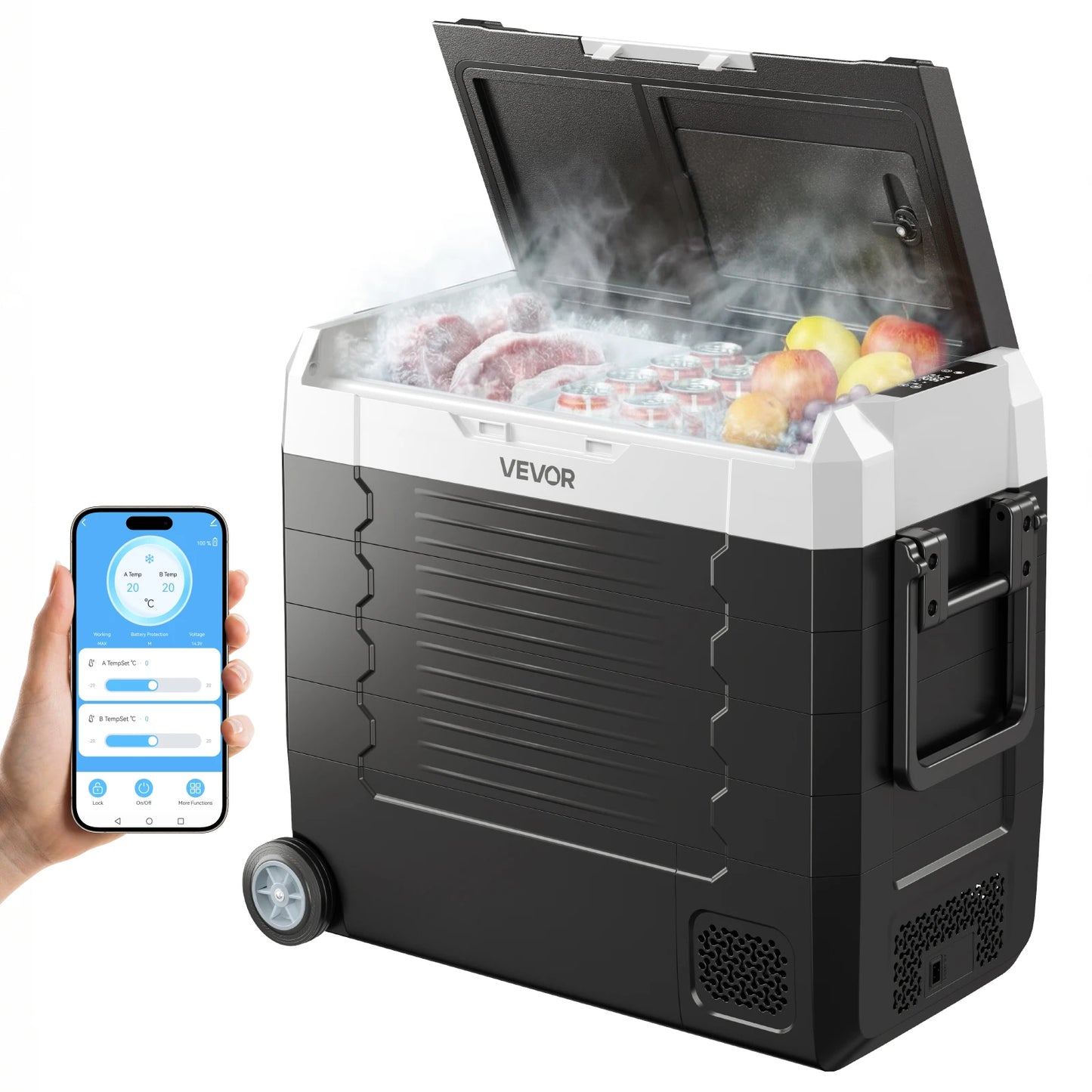 SucceBuy Portable Car Refrigerator Freezer Compressor Cooler For Camping
