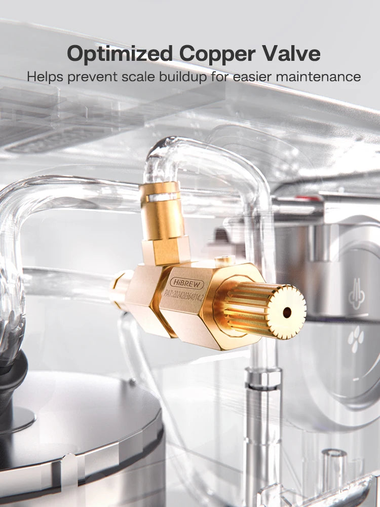 HiBREW H10B 20 Bar Semi Automatic Espresso Machine With Adjustable Temperature