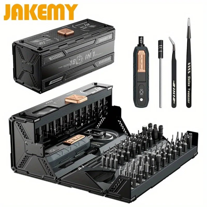 JAKEMY 180in1 Magnetic Screwdriver Set For iPhone PC Glasses Repair