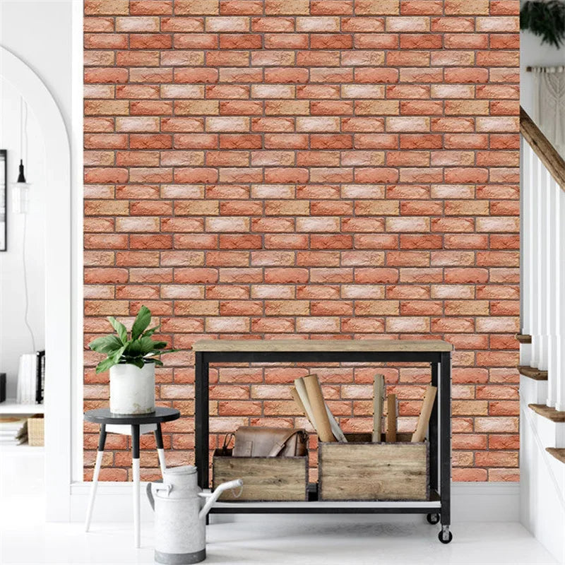 3D Imitation Brick Wall Stickers Removable Self-Adhesive Wallpaper