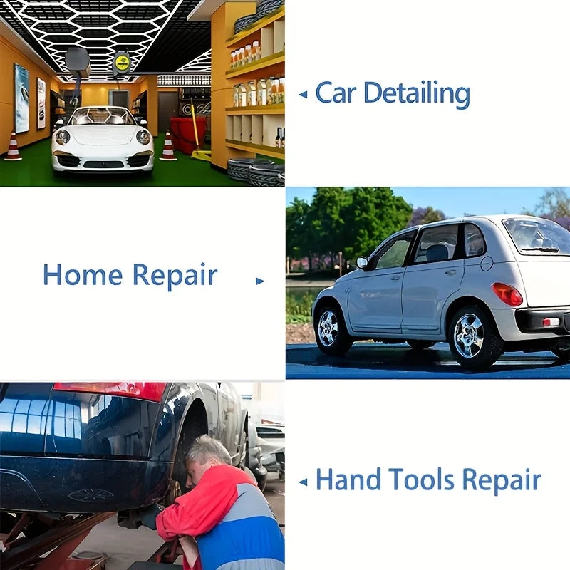 Paintless Dent Removal Kit With T Bar Puller Slide Hammer