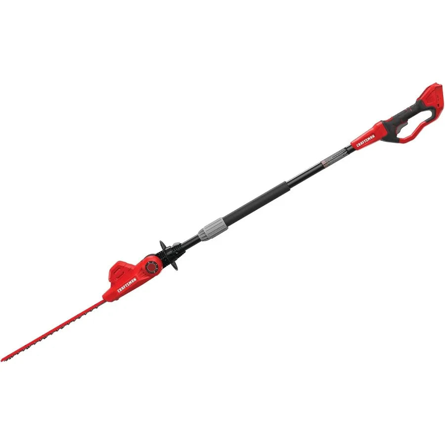 Cordless Pole Hedge Trimmer Lightweight With Extended Reach For Gardens