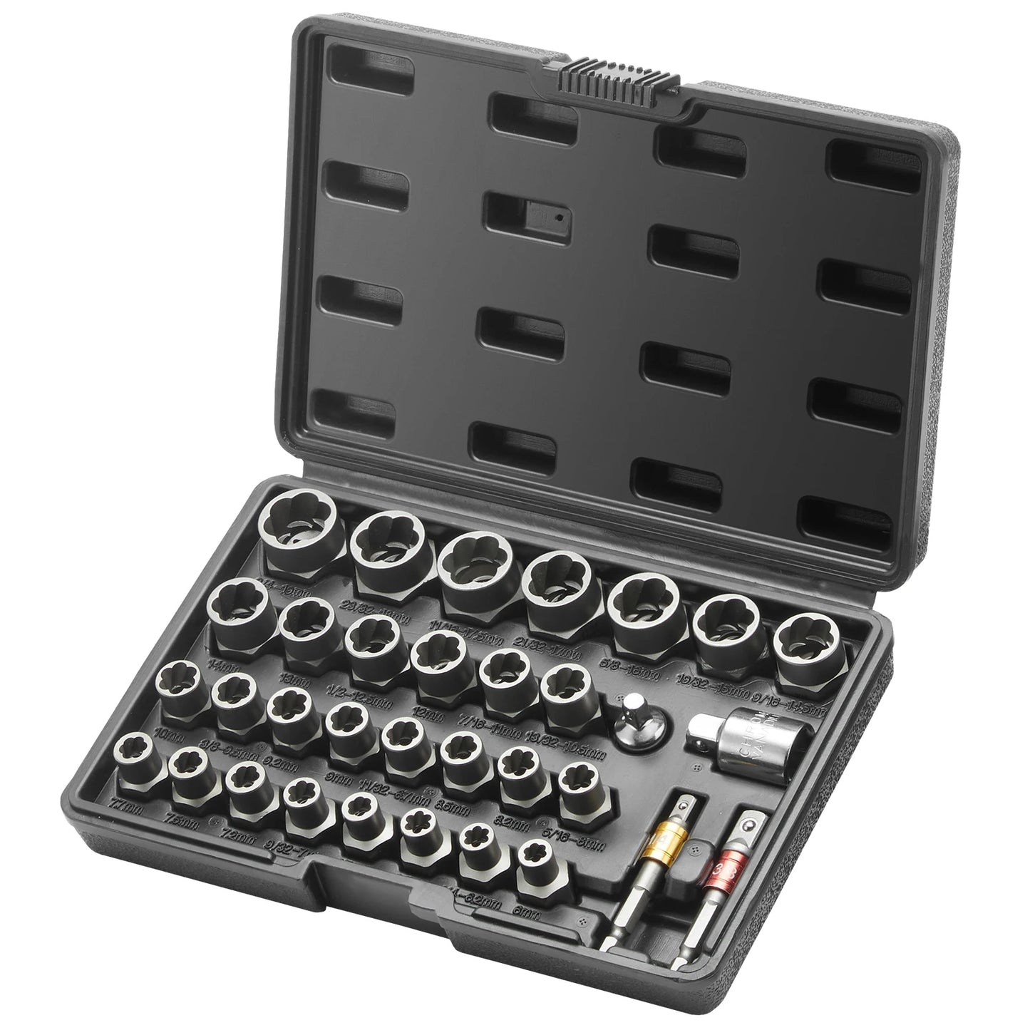SucceBuy 29-Piece Bolt Extractor Set CR-MO Steel Nut Remover