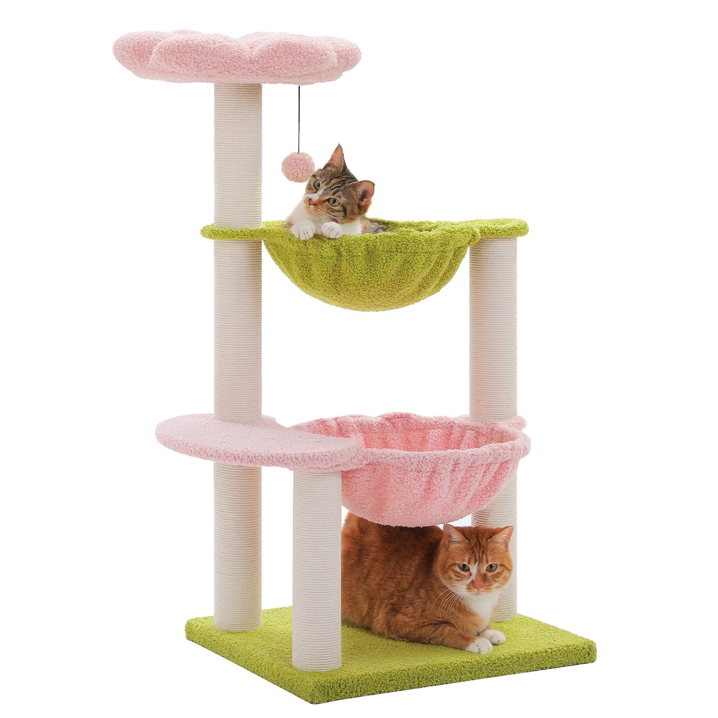 PAWZ Road Flower Cat Tree With Hammocks And Scratching Posts