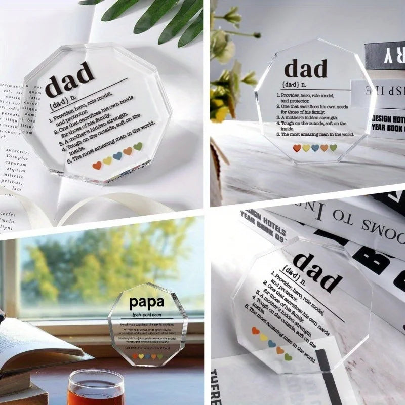 Dad Definition Acrylic Sign Gift From Kids And Wife