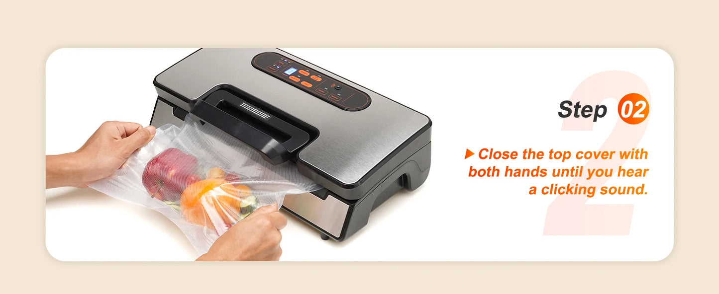 SucceBuy Vacuum Sealer Machine 130W 90KPa Food Preservation