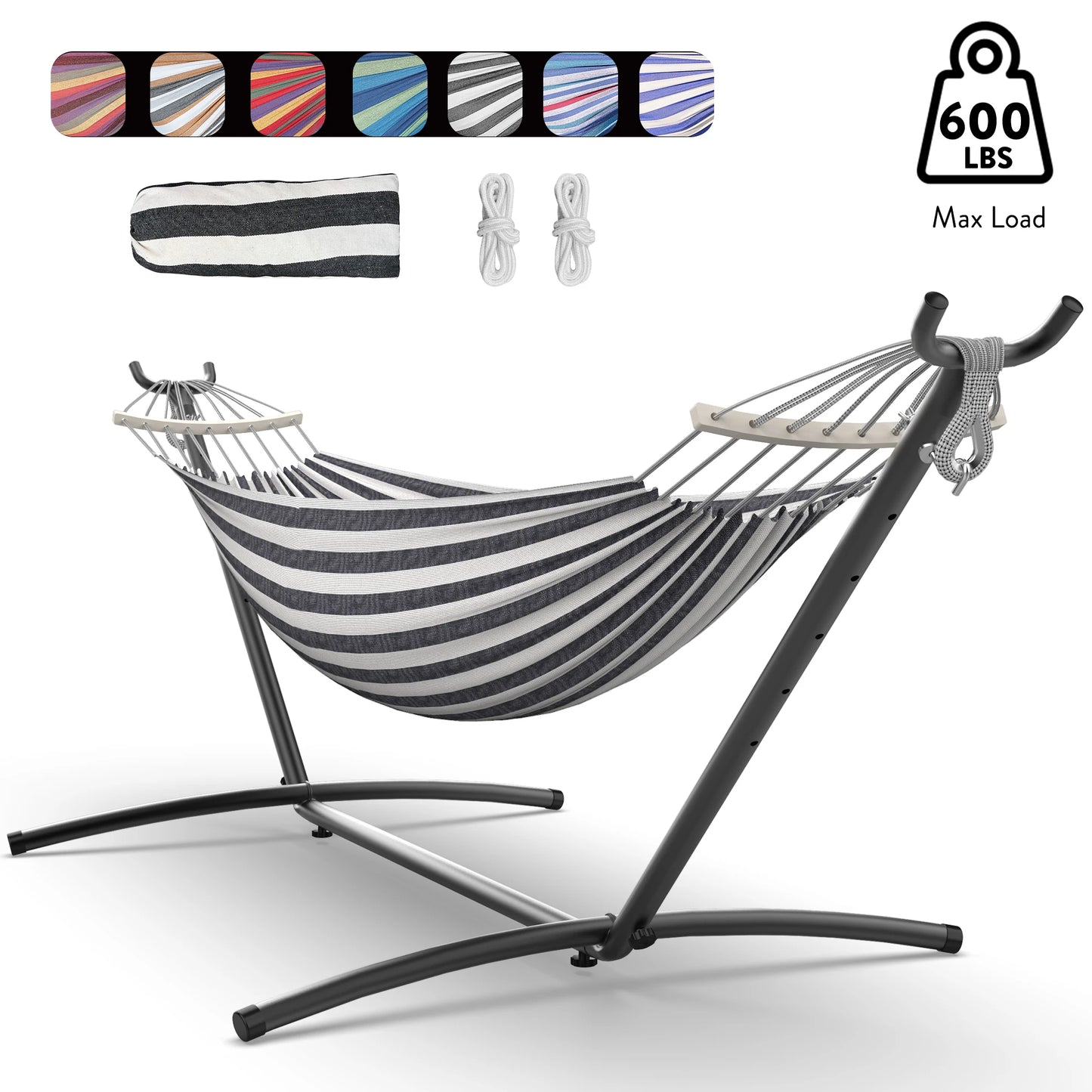 Gyroor Adjustable Stand Hammock With Storage Bag For Outdoor Relaxation