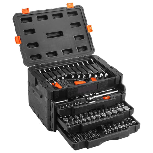 SucceBuy 450-Piece Mechanics Tool Set And Socket Kit SAE And Metric