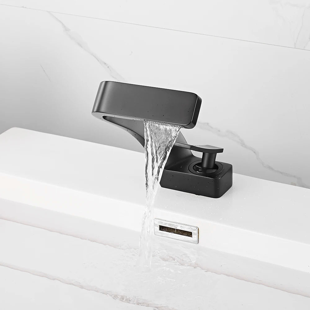 Bakala Deck Mounted Basin Faucet Single Hole Hot Cold Brass