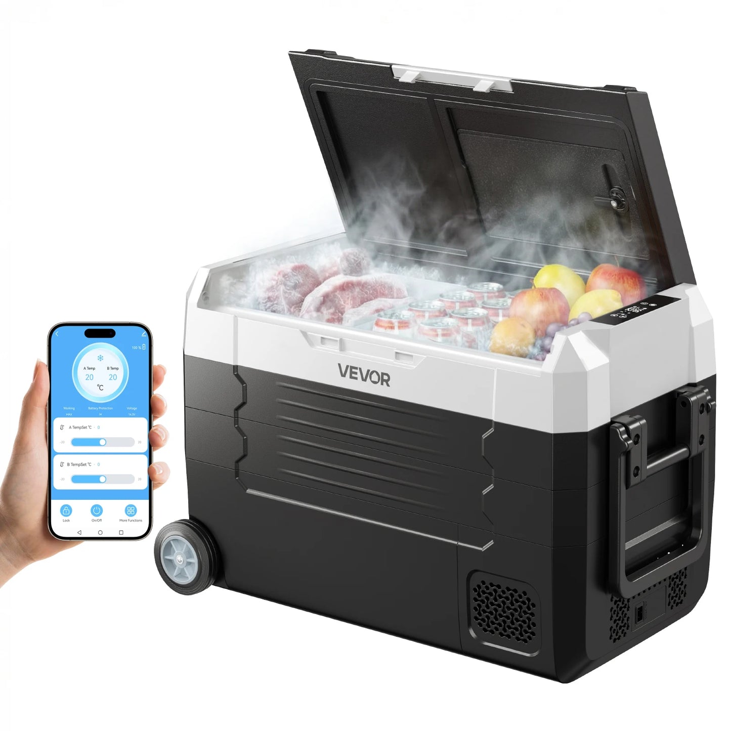 SucceBuy Portable Car Refrigerator Freezer Compressor Cooler For Camping
