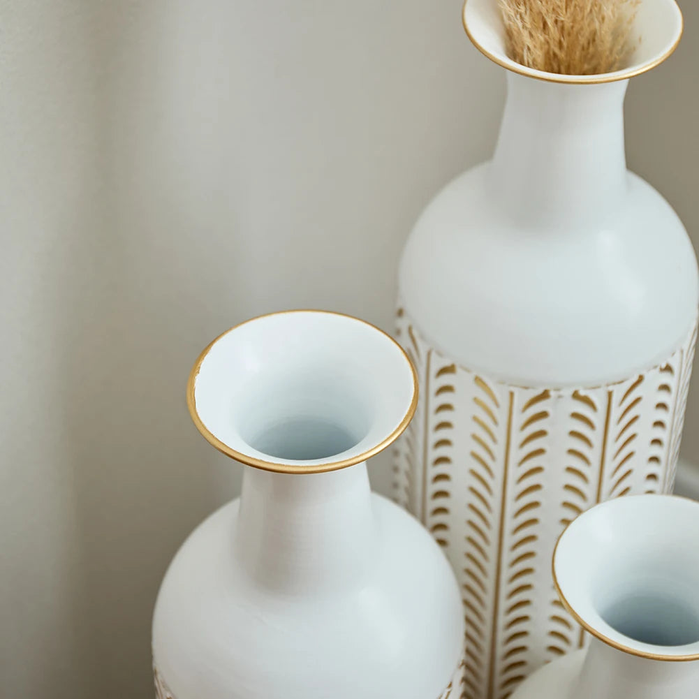 Twister.CK Floor Metal Vase Set Modern Home Decor Collection