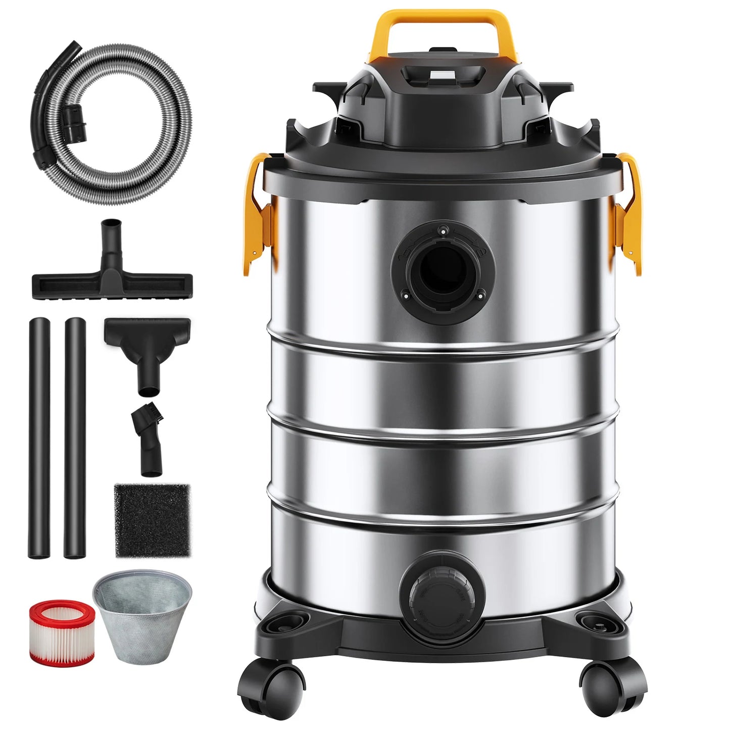 SucceBuy Wet Dry Shop Vacuum Powerful Suction For Pet Hair