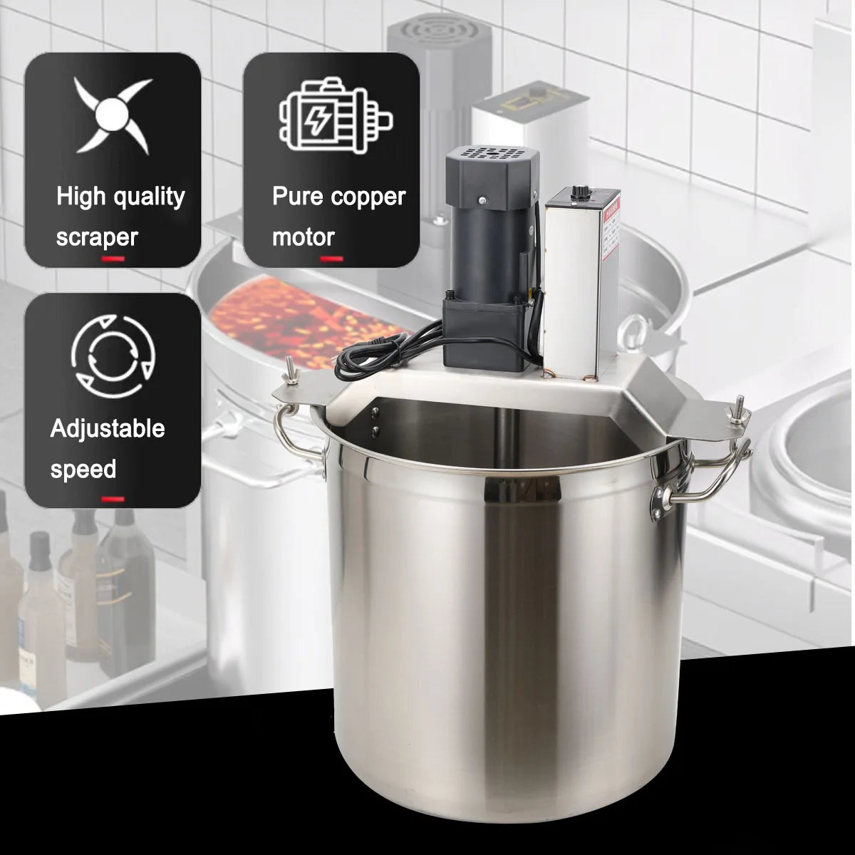 Industrial Cooking Kettle Machine 110V 40L For Hotels And Factories