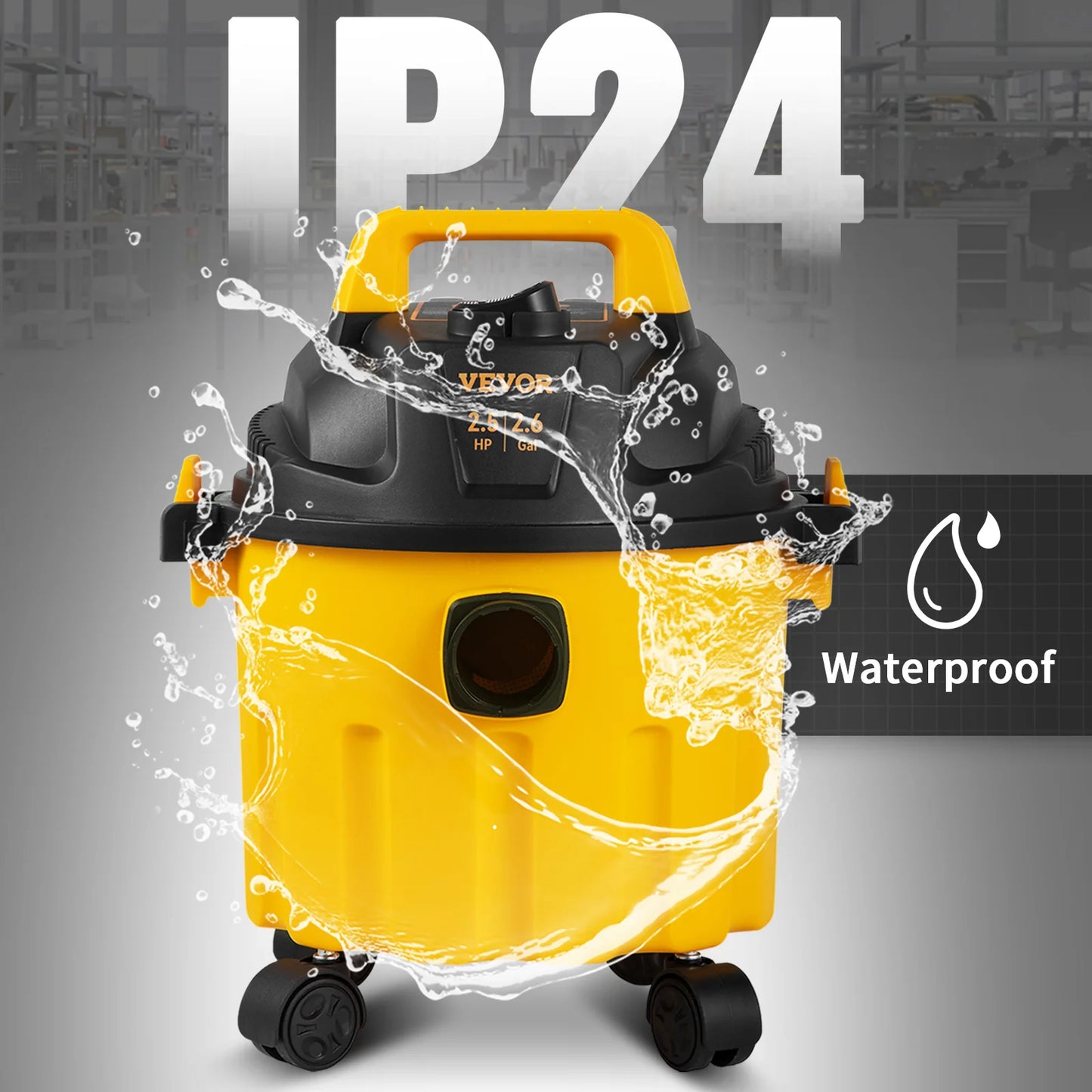 SucceBuy Wet Dry Shop Vacuum 3 In 1 Portable Blower And Attachments Storage