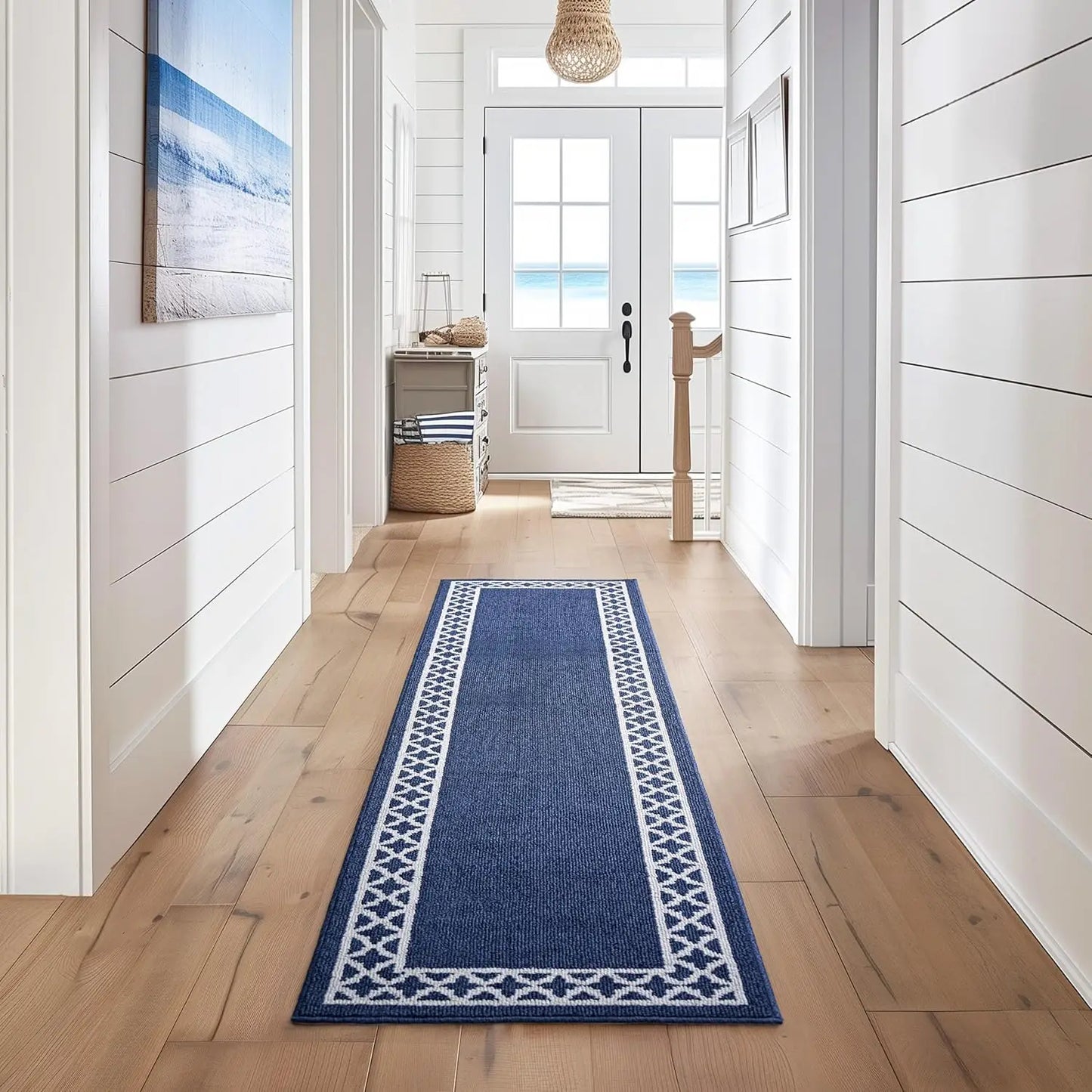 Non Slip Runner Rug for Hallways Indoor Entryway Machine Washable