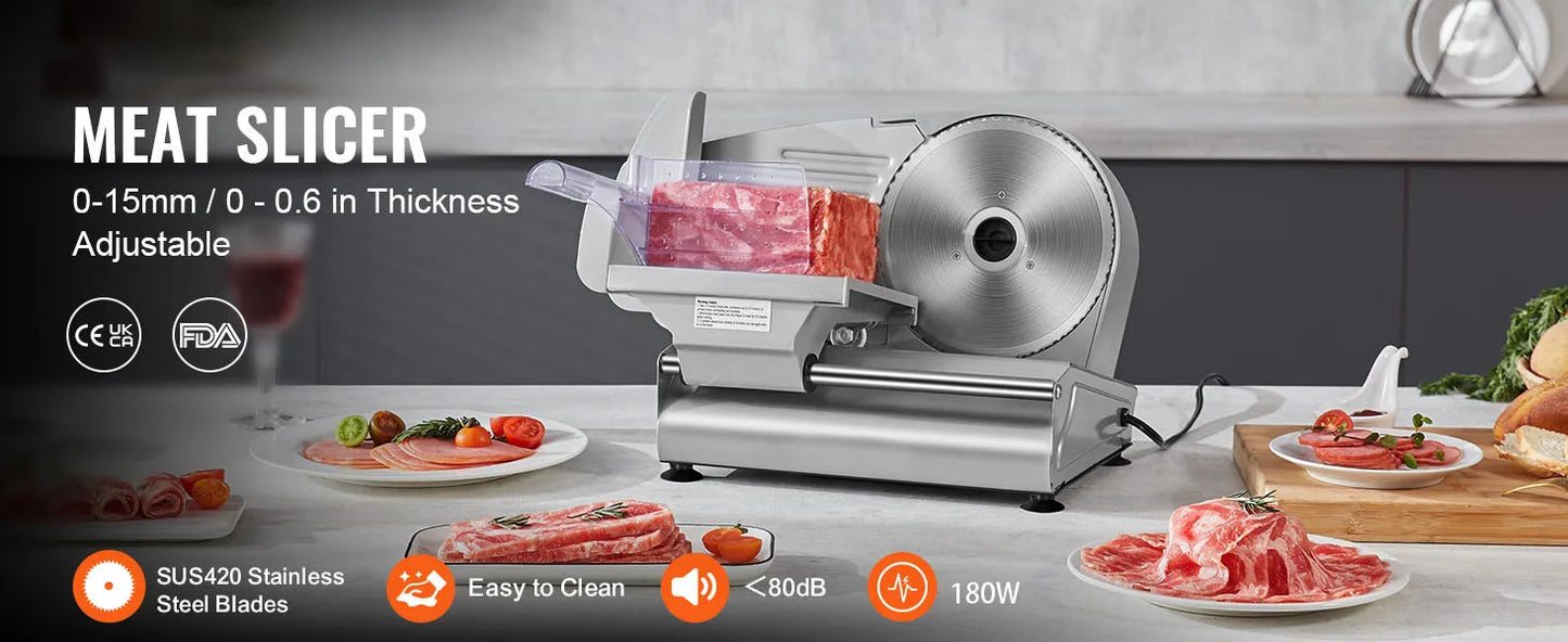 VEVOR Electric Meat Slicer Stainless Steel Blade Guard