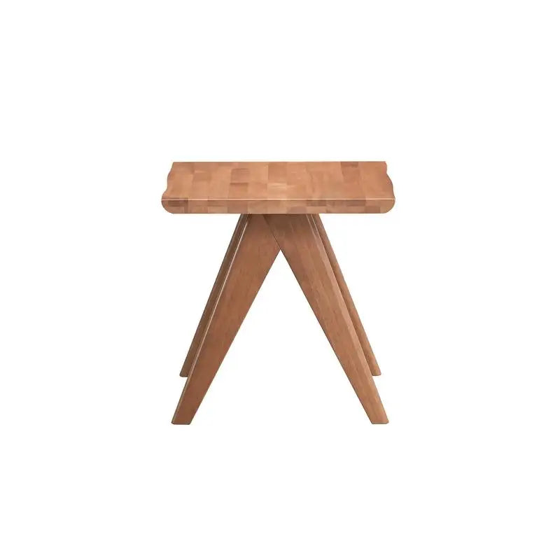 Natural Wood Living Room Set Armchair And End Table