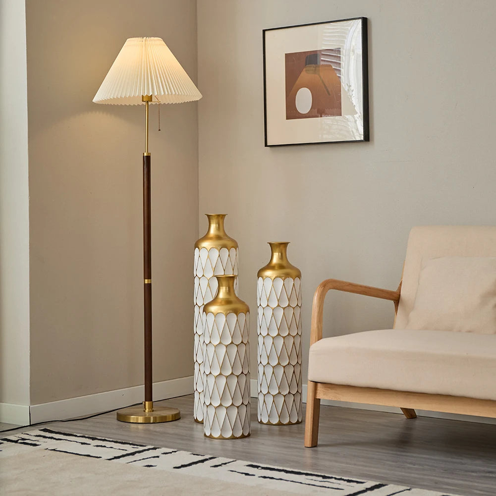 Twister.CK Floor Metal Vase Set Modern Home Decor Collection