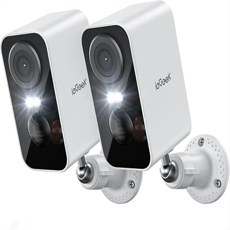 IEGEEK 2K Wireless Surveillance Cameras Battery Night Vision