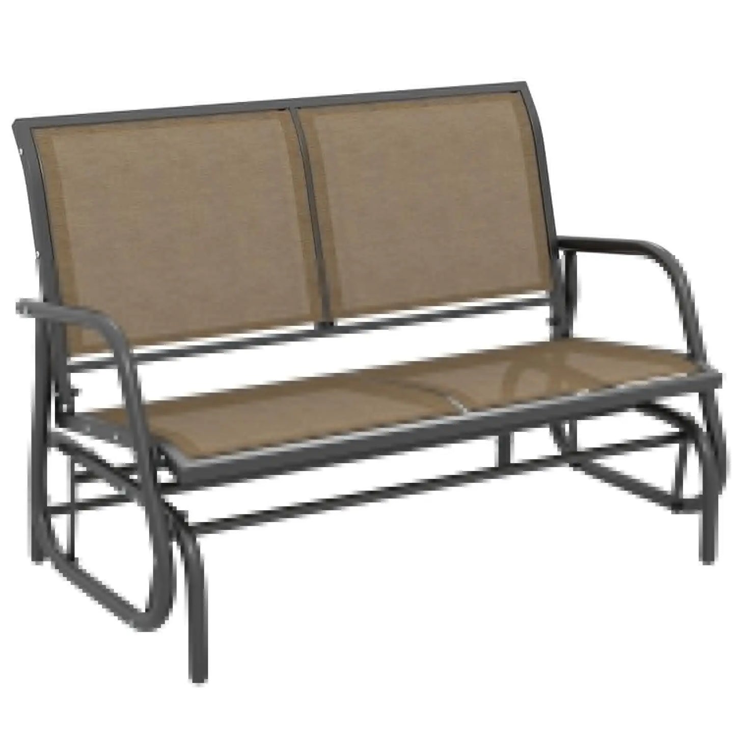 Outdoor Glider Bench For Patio With Powder Coated Steel Frame