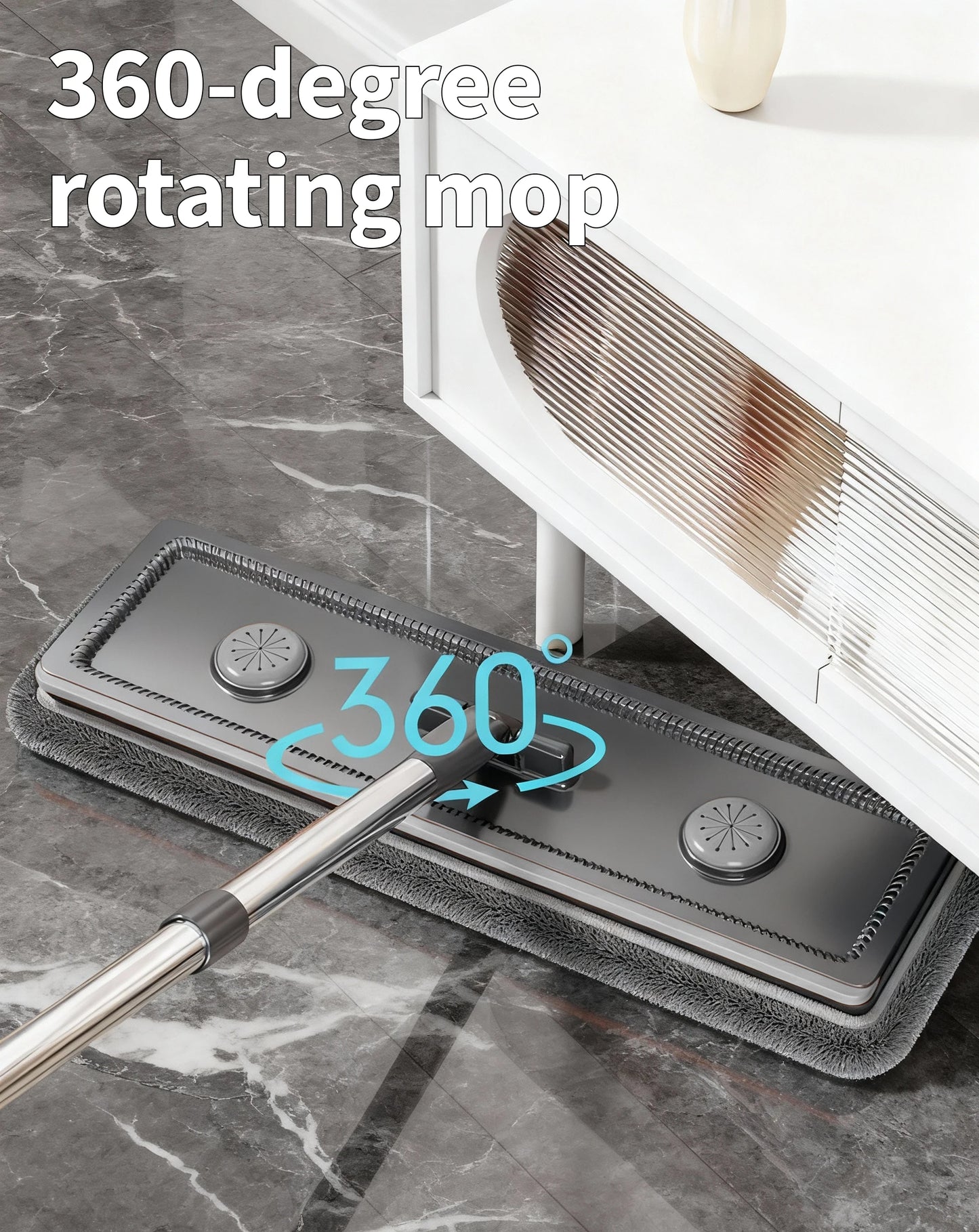 Joybos Slim Mop Bucket Set With Self Wringing Flat Mop